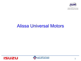 1
Alissa Universal Motors
 