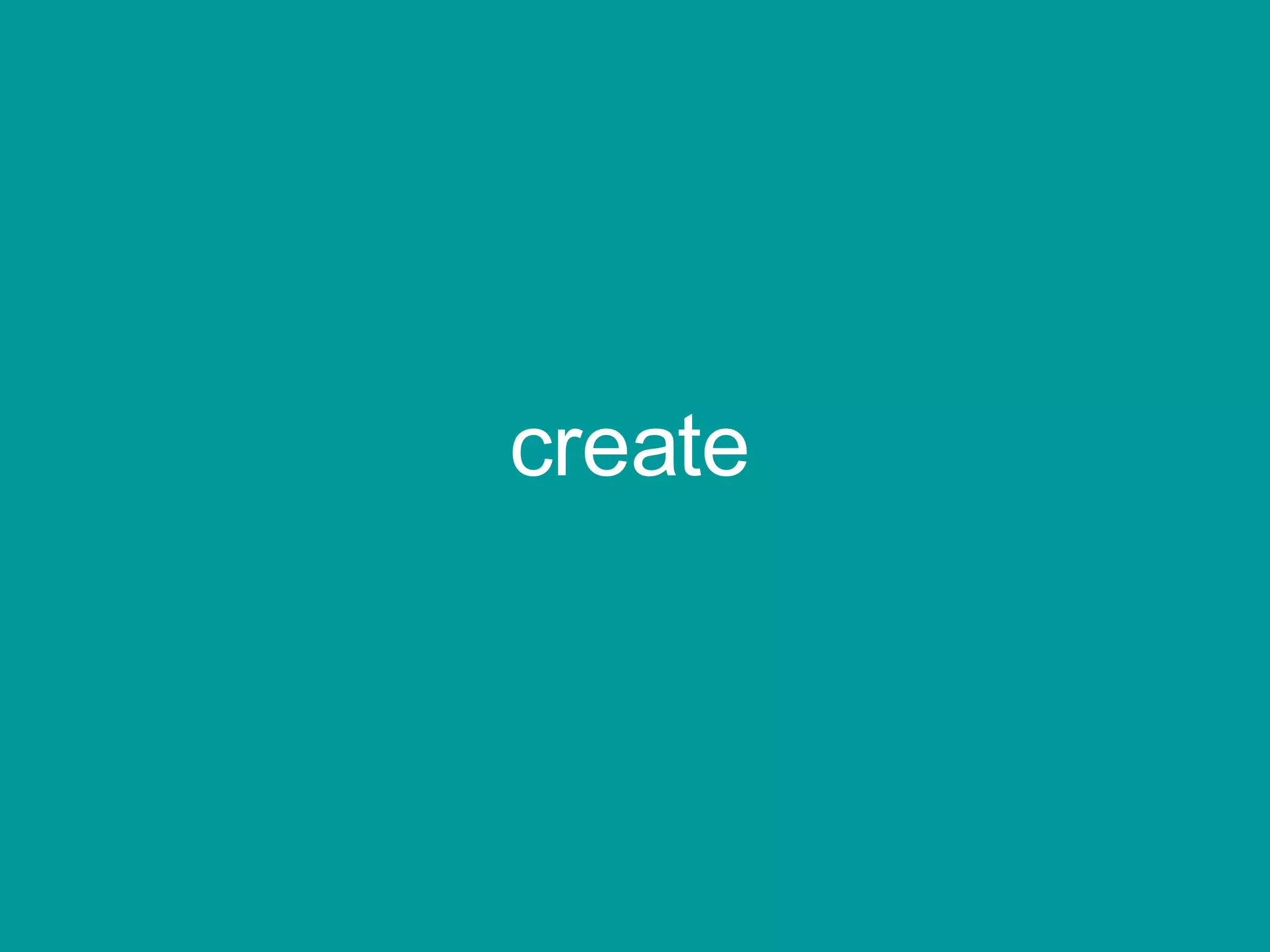 create 