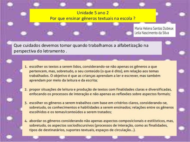 A unidade 5 ano 1 e 2