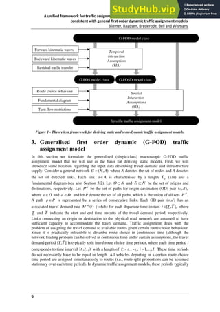 A Unified Framework For Traffic Assignment Deriving Static And Quasi ...