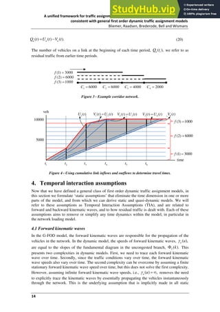 A Unified Framework For Traffic Assignment Deriving Static And Quasi ...