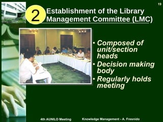 Knowledge Management: the De La Salle University-Manila Library’s ...