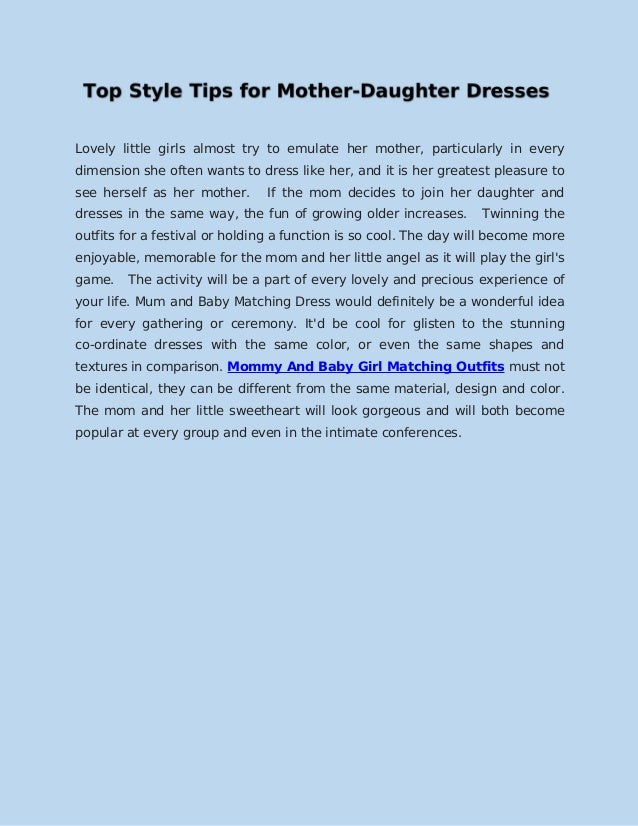 matching mum and baby dresses