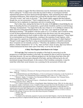 A Unity That Requires Diversity A Brief Exegetical Overview Of 1 