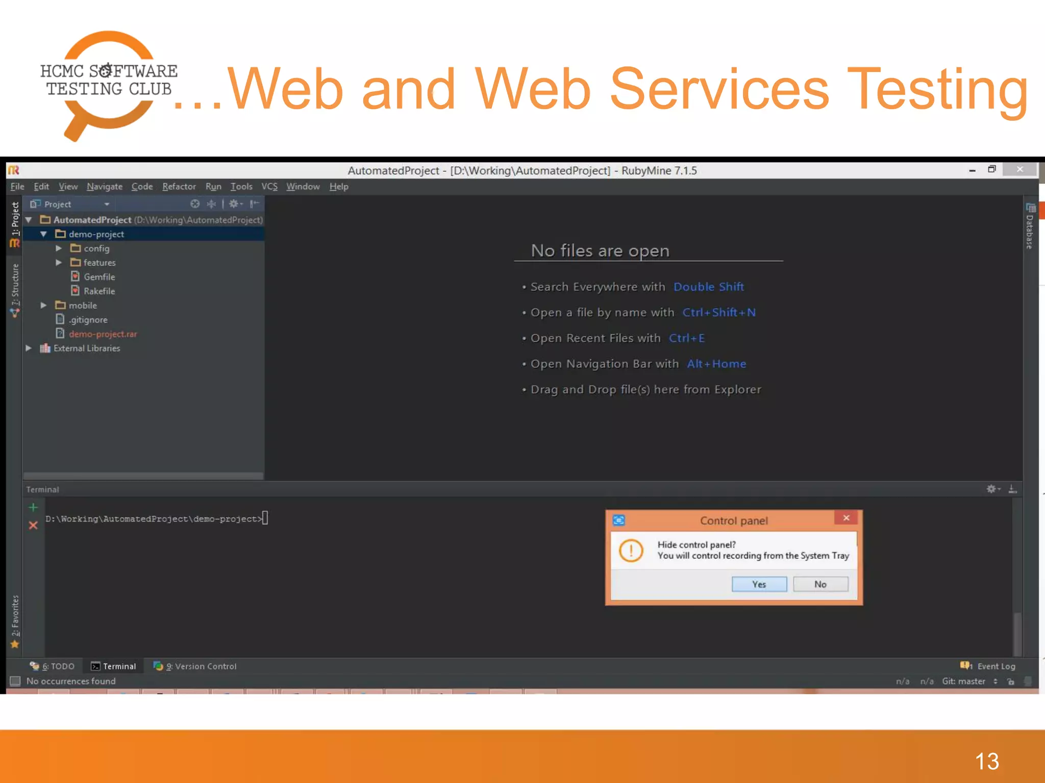…Web and Web Services Testing
13
 