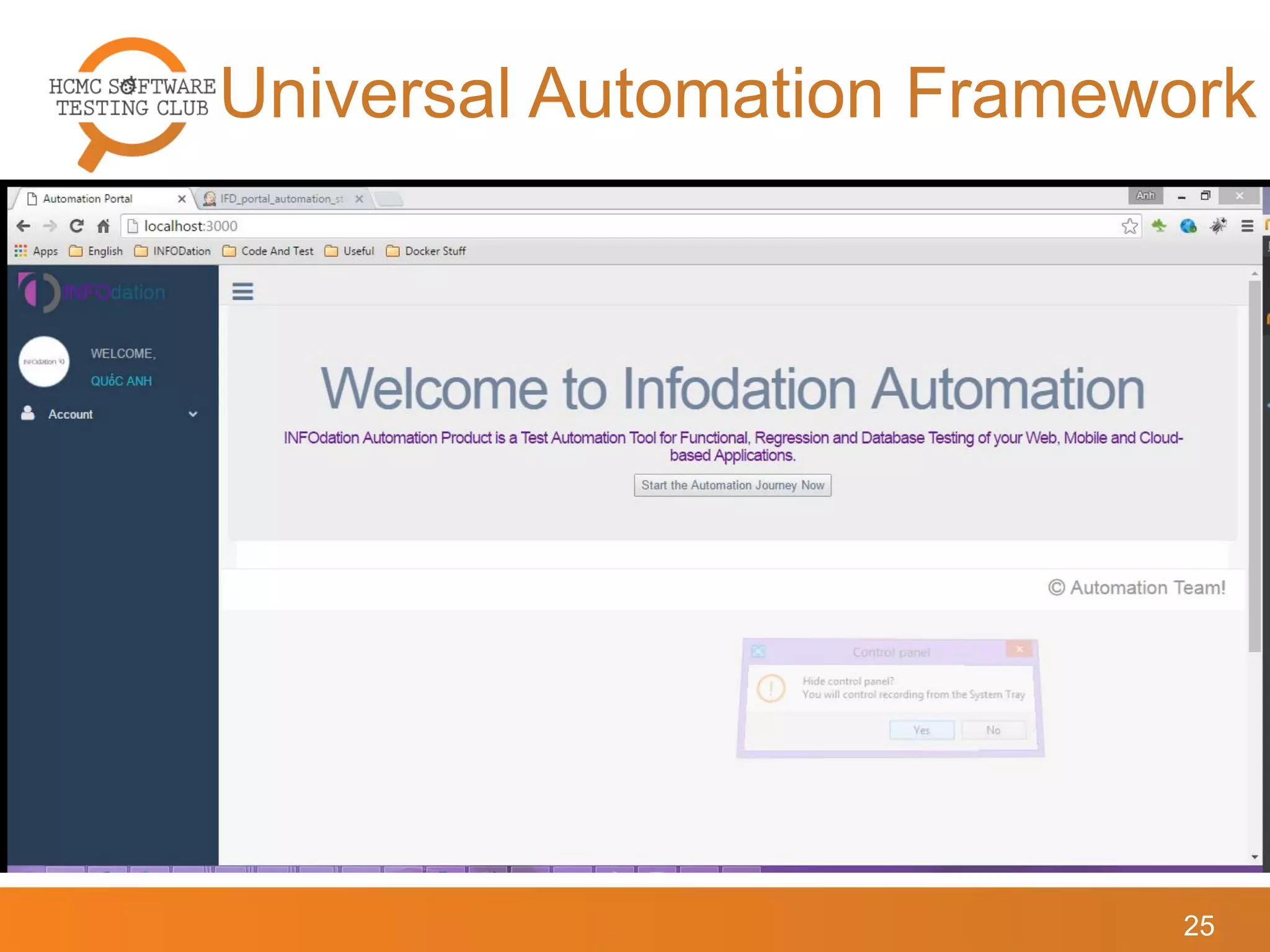 Universal Automation Framework
25
 