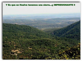 Y Es que en Huelva tenemos una sierra…¡¡ IMPRESIONANTE !! 