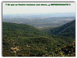 Y Es que en Huelva tenemos una sierra…¡¡ IMPRESIONANTE !! 
