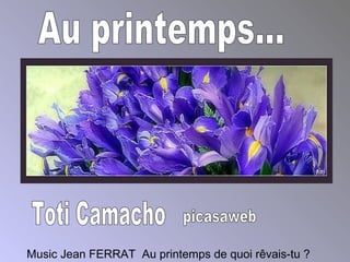 Toti Camacho picasaweb  Music Jean FERRAT  Au printemps de quoi rêvais-tu ? Au printemps... 