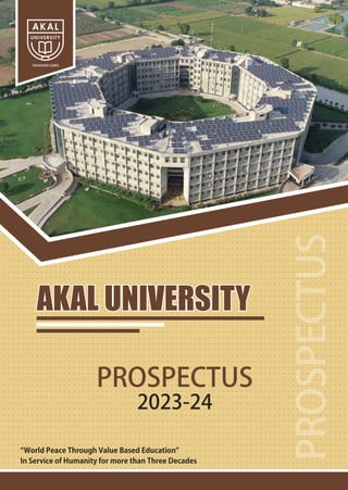 Akal University Prospectus 2023-24