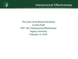 Diversity AwarenessAsian American Study: The Chinese Immigration ExperienceCynthia KraftSOSC 20: Cultural DiversityFoothill CollegeMay 19, 2008