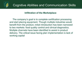 Summarize intended markets and the plan for reaching these markets