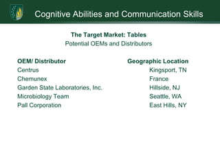 Cognitive Abilities and Communication SkillsSituation AnalysisFood and liquids are not the only products where bacterial infections can be contracted. According to the National Health and Nutrition Examination Survey, during the last few years Methicillin Resistant Staphylococcus aureus (MRSA) has become a hospital’s worst nightmare. Over 43 percent of all skin infections in the US are the result of MRSA and roughly 28 percent of the population is infected. In November 2007 the US Center for Disease Control (CDC) reported that in 2005 over 278,000 people were diagnosed and hospitalized for MRSA-related infections. CDC further reported that MRSA events are increasing from a rate of 22 percent in 1995 to a current rate of