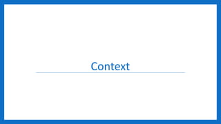 Context
 