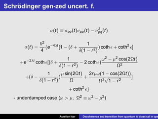 Aurelian Isar - Decoherence And Transition From Quantum To Classical In ...