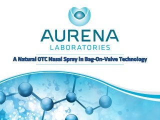 A Natural OTC Nasal Spray in Bag-On-Valve Technology 
 