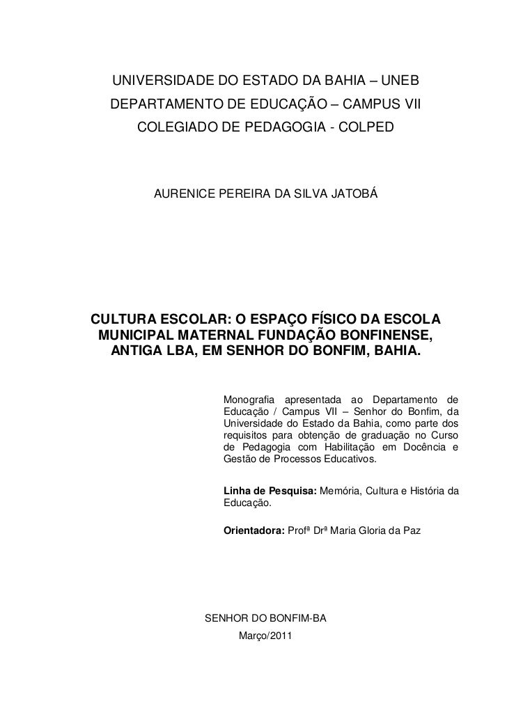 Monografia pedagogia