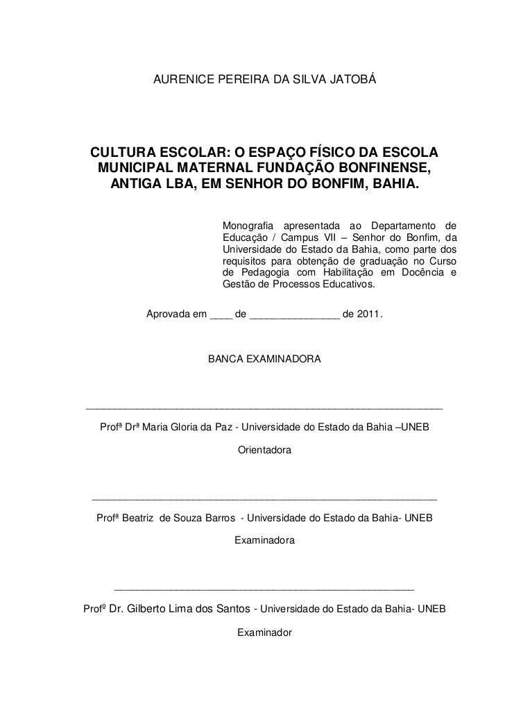 Monografia pedagogia