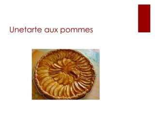 Unetarte aux pommes