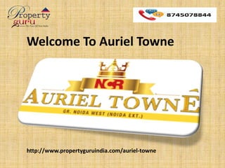 Welcome To Auriel Towne
http://www.propertyguruindia.com/auriel-towne
 