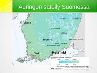 Auringon säteily Suomessa




                            7
 