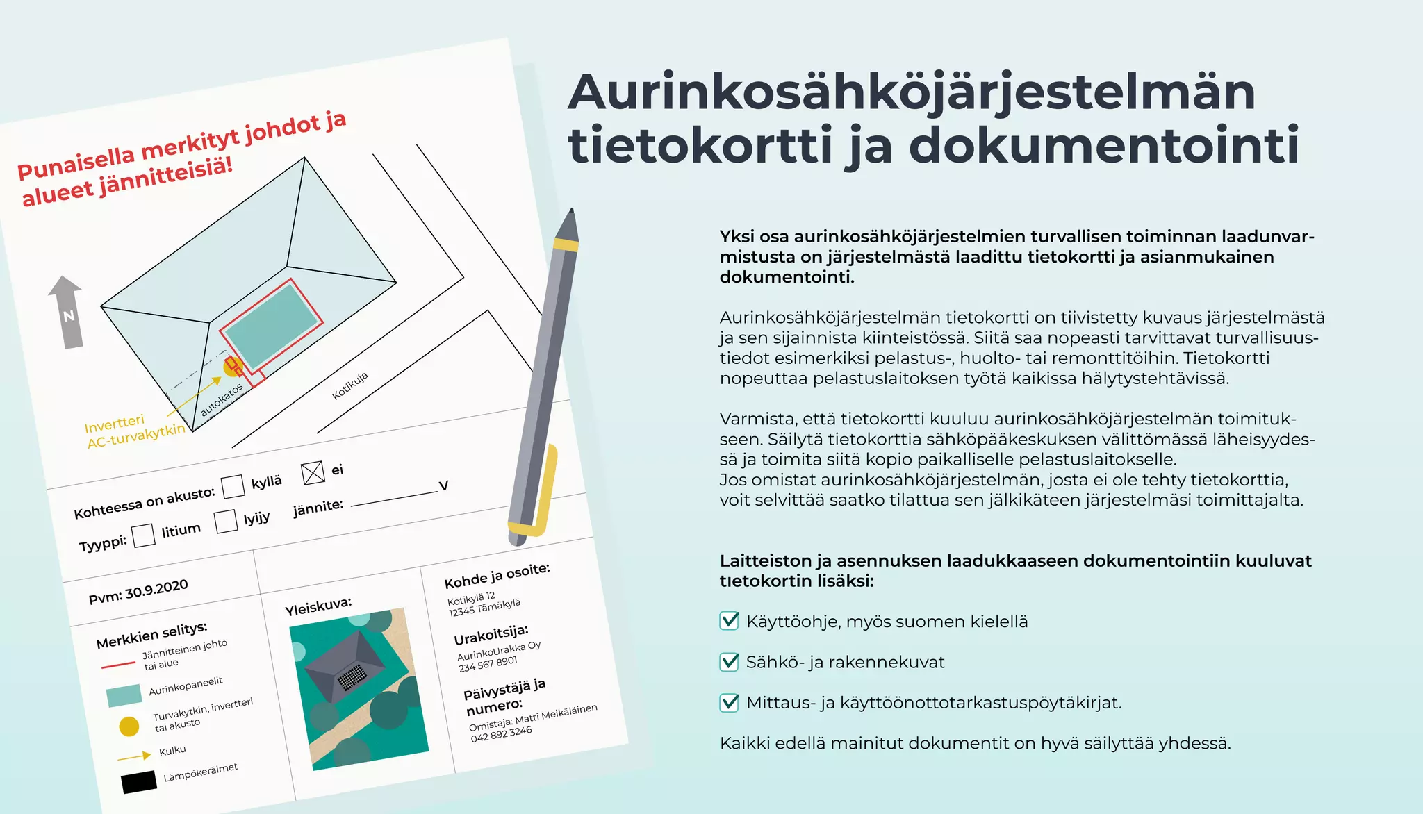 Aurinkosähkon turvallisuusopas
