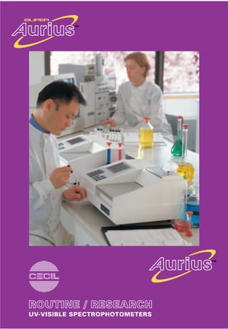 ROUTINE / RESEARCH
UV-VISIBLE SPECTROPHOTOMETERS
 