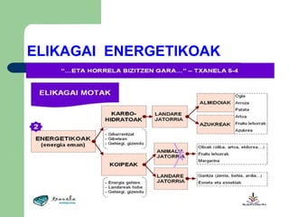 ELIKAGAI  ENERGETIKOAK 