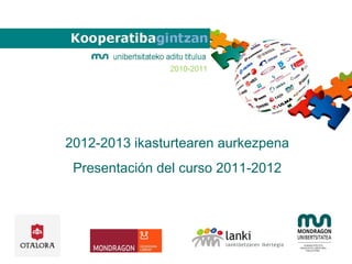 2012-2013 ikasturtearen aurkezpena
Presentación del curso 2011-2012
2010-2011
 
