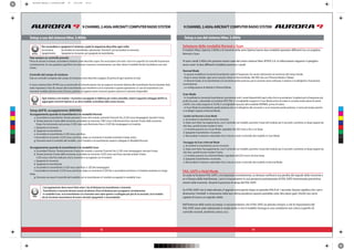 18 19
9 CHANNEL 2.4GHz AIRCRAFT COMPUTER RADIO SYSTEM 9 CHANNEL 2.4GHz AIRCRAFT COMPUTER RADIO SYSTEM
Setup e uso del sistema Hitec 2.4GHz
Setup dell’ID, accoppiamento (BINDING)
Accoppiamento quando la trasmittente è in modalità Normal
a. Accendete la trasmittente. Tenete premuto il tasto del modulo, premete TransmitYes, il LED rosso lampeggerà, lasciate il tasto.
b. Tenete premuto il tasto della ricevente, accendete la ricevente, il lED rosso si illuminerà fisso, lasciate il tasto della ricevente.
Dopo che laricevente sarà accesa, il LED rosso sarà illuminato fisso e il LED blu lampeggerà sul modulo.
c. Spegnete la ricevente.
d. Spegnete la trasmittente.
e. Accendete la trasmittente, il LED rosso sarà fisso.
f. Accendete la ricevente, il LED rosso sarà fisso, dopo un momento il modulo emetterà 4 beep veloci.
g. Dovreste avere il controllo del modello, con il modulo e la trasmittente saranno collegate in Modalità Normal.
Accoppiamento quando la trasmittente è in modalità Scan
a. Accendete l’Aurora. Tenete premuto il tasto del modulo, e premte TransmitYes, il LED rosso lampeggerà, lasciate il tasto.
b. Tenete premuto il tasto della ricevente, accendete la ricevente, il LED rosso sarà fisso, lasciate andare il tasto.
I LED rosso e blu fissi indicano che la ricevente è accoppiata con il modulo.
c. Spegnete la ricevente.
d. Spegnete la trasmittente.
e. Accendete la trasmittente, il LED rosso sarà fisso, il LED blu lampeggerà.
f. Accendete la ricevente, il LED rosso sarà fisso, dopo un momento il LED blu si accenderà anch’esso e il modulo emetterà un lungo
beep.
g. Dovreste ora avere il controllo del modello con la trasmittente e il modulo accoppiati in modalità Scan.
Ogni sistema e set modulo / ricevente è accoppiato in fabbrica per vostra comodità. Usate il seguente settaggio dell’ID se
aggiungete riceventi Optima in un altro modello controllato dalla vostra Aurora.
Note
- L’accoppiamento deve essere fatto entro i 5m di distanza tra trasmittente e ricevente.
-Trasmittente e ricevente devono essere ad almeno 45cm di distanza per accoppiarsi correttamente.
- In modalità Scan, se la trasmittente o la ricevente sono state spente o scollegate per più di un secondo, sia il modulo
che la ricevente necessitaono di essere riavviati (spegneteli e riaccendeteli).Note
Per accendere e spegnere il sistema, usate la sequenza descritta ogni volta
Accensione -Accendete la trasmittnete, selezionate“transmit”, poi accendete la ricevente.
Spegnimento -Spegnete la ricevente, poi spegnete la trasmittente.Avviso
Fate sempre un controllo prevolo
Prima di avviare il motore, accendete il sistema come descritto sopra. Poi assicuratevi che tutti i servi e le superfici di controllo funzionino
correttamente. Se una qualsiasi superficie non dovesse muoversi correttamente, non fate volare il modello finchè il problema non sarà
risolto.
Controllo del campo di ricezione
Fate un controllo completo del campo di ricezione come descritto a pagina 20 prima di ogni sessione di volo.
Il vostro sistema Hitec AFHSS usa un protocollo di comunicazione che accoppia la ricevente Optima alla trasmittente Aurora.Quando darà
stato impostato il loro ID, nessun altra trasmittente può interferire con la ricevente in questa operazione. In caso di trasmittenti con
memorie modello plurime come l’Aurora, potrete accoppiare tante riceventi quante saranno le memorie disponibili.
Normal Mode
- In questa modalità la ricevente/trasmittente userà le frequenze che avrete selezionato al momento del setup iniziale.
- Dopo il setup iniziale, ogni avvio sarà più veloce in Normal Mode. Nel 90% dei casi il Normal Mode è l’ideale.
- In Normal mode, se la trasmittente o la ricevente perde potenza, poi la corrente viene riattivata, il sistema si ricollegherà e funzionerà
normalmente.
- La configurazione di default è il Normal Mode.
Scan Mode
- In ScanMode la ricevente/trasmittente scansionerà tutti i canali disponivbili ogni volta che la accenderete. Sceglierà poi le frequenze più
pulita da usare., salvandole sul modulo SPECTRA. E’consigliabile eseguire lo Scan Mode prima di volare in un’area molto piena di utenti
2.4GHz. Una volta eseguito lo SCAN, è consigliabile ripassare alla modalità NORMAL prima di volare.
- In Scan Mode la trasmittente perde potenza non si ricollegherà alla ricevente e se la ricevente perde potenza, ci vorrà più tempo perche
si ricolleghi rispetto al Normal Mode.
Cambio da Normal a Scan Mode
a. Accendete la trasmittente, poi la ricevente.
b. Dopo aver fatto l’accoppiamento, con il controllo sul modello, premete il tasto del modulo per 6 secondi e sentirete un beep seguito da
altri due, quindi lasciare andare il tasto.
c. Il modulo passerà ora a Scan Mode, segnalato dai LED rosso e blu e un beep.
d. Spegnete trasmittente e ricevente.
e. Riaccendete il sistema e attendete che si riavvii: avrete il controllo del modello in Scan Mode.
Passaggio da Scan a Normal Mode
a. Accendete la trasmittente, poi la ricevente.
b. Dopo aver fatto l’accoppiamento, con il controllo sul modello, premete il tasto del modulo per 6 secondi e sentirete un beep seguito da
altri due, quindi lasciare andare il tasto.
c. Il modulo passerà ora a Normal Mode, segnalato dal LED rosso e da due beep.
d. Spegnete trasmittente e ricevente.
e. Riaccendete il sistema e attendete che si riavvii: avrete il controllo del modello in Normal Mode.
Setup e uso del sistema Hitec 2.4GHz
Selezione delle modalità Normal e Scan
Il modulo Hitecs Spectra 2.4GHz e le riceventi della serie Optima hanno due modalità operative differenti tra cui scegliere,
Normal e Scan.
Vi sono canali 2.4Ghz che possono essere usati dal vostro sistema Hitec AFHSS 2.4. Le informazioni seguenti vi spiegher-
anno come le due differenti modalità useranno i canali.
FAIL-SAFE e Hold Mode
Se usate la funzione FAIL-SAFE, e la impostate correttamente, se dovesse verificarsi una perdita del segnale della ricevente o
se vi fossero delle interferenze, i servi si muoveranno in una posizione preimpostata di FAIL-SAFE memorizzata preventiva-
mente nella ricevente durante il processo di setup del FAIL-SAFE.
Se il FAIL-SAFE non è stato attivato, il segnale verrà spento dopo un periodo HOLD di 1 secondo. Questo significa che i servi
diverranno“morbidi”e rimarranno nella loro ultima posizione (questo potrebbe voler dire pieno gas!), finchè non verrà
captato di nuovo un segnale valido.
Nell’interesse della vostra sicurezza, vi raccomandiamo che il FAIL-SAFE sia attivato sempre, e che le impostazioni del
FAIL-SAFE siano state selezionate in modo da far si che il modello rimanga in una condizione non critica (superfici di
controllo neutrali, aerofreniu estesi, ecc).
C
M
Y
CM
MY
CY
CMY
K
aurora9 manual_1 corretto.pdf 10 13/11/09 12:14
 