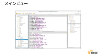 拡張パック
ソースDBにあってターゲットDBにない機能を
ターゲットDBで実現するためにインストール
• RDBMS on EC2 対象
• Email Sending Service
• Job Emulation Service
• Functions Emulation
• Redshift対象
• Functions Emulation
 