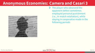 ..
Anonymous Economies: Camera and Casari 3
.
The Zero-day Dilemma
.
100/112
..
. The player who obseverd the
opponent def...