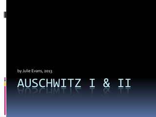 AUSCHWITZ I & II
by Julie Evans, 2013
 