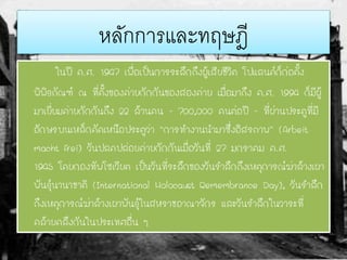 หลักการและทฤษฎี
ในปี ค.ศ. 1947 เพื่อเป็นการระลึกถึงผู้เสียชีวิต โปแลนด์ก็ก่อตั้ง
พิพิธภัณฑ์ ณ ที่ตั้งของค่ายกักกันของสองค่าย เมื่อมาถึง ค.ศ. 1994 ก็มีผู้
มาเยี่ยมค่ายกักกันถึง 22 ล้านคน - 700,000 คนต่อปี - ที่ผ่านประตูที่มี
อักษรบนเหล็กดัดเหนือประตูว่า “การทางานนามาซึ่งอิสรภาพ” (Arbeit
macht frei) วันปลดปล่อยค่ายกักกันเมื่อวันที่ 27 มกราคม ค.ศ.
1945 โดยกองทัพโซเวียต เป็นวันที่ระลึกของวันราลึกถึงเหตุการณ์ฆ่าล้างเผา
พันธุ์นานาชาติ (International Holocaust Remembrance Day), วันราลึก
ถึงเหตุการณ์ฆ่าล้างเผาพันธุ์ในสหราชอาณาจักร และวันราลึกในวาระที่
คล้ายคลึงกันในประเทศอื่น ๆ
 