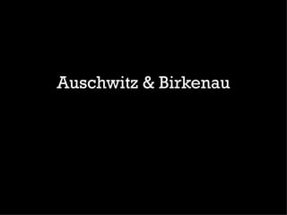 Auschwitz & Birkenau
 
