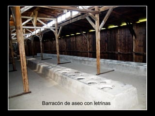 Barracón de aseo con letrinas
 