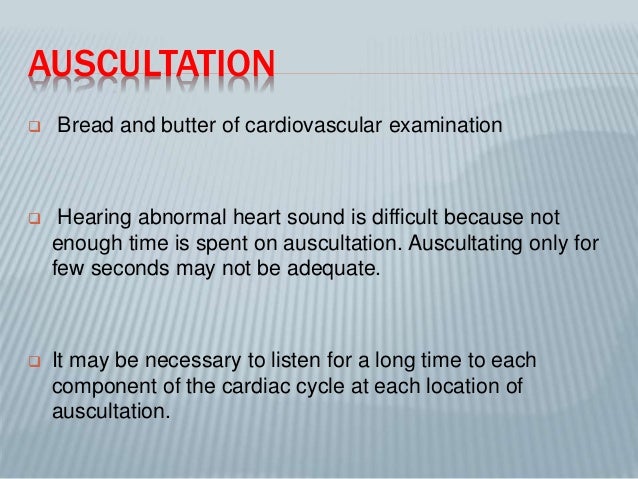 Percussion And Auscultation Of Cardiovascular System With Heart Sound