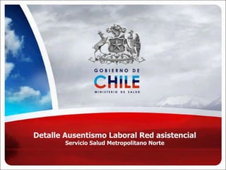 Detalle Ausentismo Laboral Red asistencialServicio Salud MetropolitanoNorte 