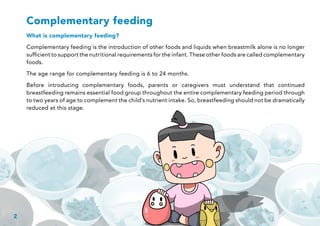 A user guide to complementary feeding & sample recipes for children ...