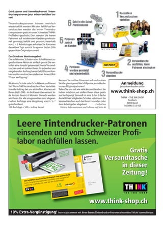 18                                                         ERFOLG                         Reportage                                                                                   Ausgabe 1          Februar 2010




balance+
business betreiben | vital bleiben
«Nichts auf der Welt ist so mächtig wie eine                                                                             bar ist zwischen Wirtschaftskontinenten und       Themen und Inhalte
Idee, deren Zeit gekommen ist» (Victor Hu-                                                                               der Schweiz.                                      Rubriken wie Märkte  Macher, Dossier, Privat
go). Betriebe und Geschäftsleute in helveti-                                                                                                                               und Lifestyle sprechen für sich - wir picken für
schem Lande standen schon immer für Fair-                                                                                Aktuelle Themen und Fragen im balance sind        unsere Leserinnen und Leser die Rosinen aus
ness,Vertrauen, Know-how und starke Visio-                                                                               u. a.:                                            dem grossen Themenangebot und bringen bri-
nen. Diesbezüglich stellen sich hier patente                                                                             • Wie leben wir trotz Finanzkrise, Rezession,     sante, aktuelle, politische und globale Aktualitä-
Fragen wie: Was ist «Swissness», was bringt                                                                                nervöser Börse und drohender Energiekata-       ten auf den Punkt.
Markenschutz einheimischer Betriebe? Und                                                                                   strophe, unserem gesunden Menschenver-
wo liegen juristische Hindernisse?                                                                                         stand und positive Gelassenheit?                Lifestyle Dossier
                                                                                                                         • Welche Strategien wenden Unternehmerin-         Die schönen Seiten des Lebens, von A wie Auto
Ausserdem berichtet balance+ über junge Fa-                                                                                nen und Unternehmer an, um mit Wissenund        über B wie Business-Lunch, H wie Hotel des Mo-
milienunternehmen, interessante Marketing-                                                                                 Gewissen hervor zu ragen?                       nats, W wie Weine bis hin zu Z wie Zigarren. Da-
Instrumente und bezahlbare Business-Reisen.                                                                              • Wie schafft man es ein «brand» zu werden,       zu regelässige Specials zu Mode, Uhren und
All diese Themen können Sie neu in jeder balan-                                                                            trotz verschiedener Charaktere innerhalb des    Wellness.
ce+ nachlesen und sich vom neuartigen Kon-                                                                                 Familienbetriebes?
zept dieses Magazins überzeugen.Vitale Impul-                                                                            • Welche Bedeutung hat heute der Schweizer        Special
se und neue Ideen stehen als Orientierung im                                                                               Immobilienmarkt für Investoren?                 Ohne Worte – das haben wir uns bei unseren
Vordergrund um Jungunternehmer, wie auch                                                                                                                                   Specials vorgenommen – und auch eingehal-
Entrepreneurs und leitende Angestellte mit                                                                               Heftstruktur: «balance»-Talk                      ten. Grosszügige Fotostrecken mit allem, was
Tipps, Tricks und prägnante Themen zu begeis-                                                                            Im «balance» -Talk treffen wir in jeder Ausgabe   unser Leben ein bisschen schöner, luxuriöser
tern.                                                                                                                    auf interessante, innovative Unternehmerinnen     und auch bequemer macht: Uhren  Schmuck,
                                                                                                                         und Unternehmer, welche die Schweizer Wirt-       Bürotechnik und Möbel, Fashion, edle Schreib-
Rückblickend war das Jahr des Ochsen mit Fort-                                                                           schaft mit Aussergewöhnlichem oder Boden-         waren – einfach alles ein bisschen grösser, edler
schritt durch Arbeit und Geduld gesegnet – un-                                                                           ständigem fördern, oder wachsen lassen und in     und luxuriöser.
ser Journal durchleuchtet, inwiefern alles mach-                                                                         der Wirtschaft auch einiges mitzureden haben.     Wir laden Sie als Unternehmerin und Unterneh-
                                                                                                                                                                           mer ein für das Jahr 2010, Ihr Produkt und Ihre
Anzeigen
                                                                                                                                                                           Dienstleistung erfolgsversprechend im attrakti-
                                                                                                                                                                           ven und kundenorientierten Magazin balance



                                                balance
                                                                                                                                                                           vorzustellen.
  N° 01 - April/ Mai 09 | CHF 8.- | Euro 4,50




                                                                                                                                                                           Um für Ihr Produkt oder Ihre Dienstleistung zu
                                                                                                                                                                           werben, haben wir für Sie im balance ein un-
                                                business betreiben I vital bleiben                                                                                         schlagbares Angebot für die kommenden Aus-
                                                                                                                                                                           gaben: 3 x 1/1 Seiten 4C in den balance+ Ausga-
                                                                                                                                                                           ben Ihrer Wahl für 2'500.– Netto/Netto pro Sei-
                                                                                                                                                                           te (50%-Rabatt)!
                                                                                                                                                                           Ebenfalls freuen wir uns Ihnen alternativ, mit ei-
                                                                                                                                                                           nem speziellen Coorporate Publishing Ange-
                                                                                                                                                                           bot, eine individuelle Lösung anzubieten.
                                                                                                                                                                           Die nächste balance+ erscheint am 10. März
                                                                                                                                                                           2010 – DM 3. März 2010          Athanaios Tannis

                                                balance special:
                                                Die Unternehmerinnen des Jahres
                                                                                                                                                                             Für weitere Informationen setzen Sie sich
                                                am „Prix Veuve Clicquot“                                                                                                     noch heute in Kontakt mit uns. Wir freuen
                                                                                                                                                                             uns schon jetzt auf eine erfolgreiche Zu-
                                                KMU Durchstarter:                                                                                                            sammenarbeit.
                                                Zamba - wie die Fruchtsaft-Produzenten
                                                den Markt aufrollen
                                                                                                                                                                             Forus Medien AG
                                                                                                                                                                             Leutschenbachstrasse 45
                                                Angela Missoni                                                                                                               CH-8050 Zürich
                                                Die Preisträgerin des „World Fashion Awards“ persönlich
                                                                                                                                                                             Verlagsleitung:

                                                balance talk: Prof. Dr.                            Sita Mazumder
                                                Mit einem Plädoyer über Manager mit Wissen und Gewissen
                                                                                                                                                                             Athansios Tannis
                                                                                                                                                                             Tel. +41 (0) 44 310 42 22
                                                                                                                                                                             Fax +41 (0) 44 310 42 23
                                                +++ USA prägt CH weiter + Immobilienlage + Neue Stilﬁbel? + Mauritius Reportage + business lunch +++                         www.forus.ch
 