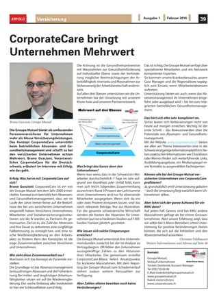 30         ERFOLG           Reportage                                                                                Ausgabe 1          Februar 2010




Waschraumhygiene, Textile Services, Matten
CWS-boco Suisse SA
                                                    Matthias Draeger (CEO):
                                                    «Mit unseren starken Produktmarken CWS und boco, umfassenden Servicedienstleistungen und einem hoch-
                                                    effizienten Verteil- und Logistiknetz sind wir der professionelle Full-Service Partner an Ihrer Seite.»


                                                   Das CWS Angebot umfasst neben Handtuch-               dungsstücke gewaschen. Jeden Tag werden bis
                                                   und Seifenspendern auch Produkte im Bereich           zu 40.000 Bekleidungsteile kommissioniert und
                                                   Toilettenhygiene sowie Duftsysteme und                innerhalb von 24 Stunden ausgeliefert.
                                                   Schmutzfangmatten.                                    Elektronische Chips in den Kleidungsstücken
                                                                                                         ermöglichen dabei die automatische Ein-
                                                   Unser Full-Service beinhaltet die fachgerechte        gangserfassung, Sortierung und Ausgangs-
                                                   Montage und Wartung der Geräte, den regel-            kontrolle der Wäsche. So gelangt jedes Klei-
                                                   mässigen Austausch und die umweltschonen-             dungsteil nach der Wäsche mit der richtigen
                                                   de Aufbereitung von Handtuchrollen und                Servicetour zu seinem Träger zurück.
                                                   Matten.
Matthias Draeger                                                                                         Berufsbekleidung:
                                                   Waschraumhygiene:                                     • Arbeitskleidung
Als einer der führenden Anbieter für Be-           • Handhygiene                                         • Schutzkleidung
rufsbekleidung, Waschraumhygiene- und              • WC-Hygiene                                          • Basics (T-Shirts, Polo-Shirts etc.)
Schmutzfangmatten ist CWS-boco in 17               • Damenhygiene                                        • Business Fashion
Ländern Europas sowie in China vertreten.          • Duftsysteme
                                                   • Zubehör und Verbrauchsmaterial                      • Flachwäsche (Bett-, Frottier-, Tisch-,
CWS und boco gehören zu einem der erfolg-                                                                  Küchenwäsche)
reichsten deutschen Familienunternehmen,           Schmutzfangmatten:
der Franz Haniel  Cie. GmbH mit Sitz in Duis-     • Standardmatten                                       CWS-boco Suisse SA
burg. Seit über 250 Jahren steht der traditions-   • Logomatten                                           Industriestrasse 20
bewusste Konzern für kontinuierliches Wachs-       • Anti Fatigue Matten                                  8152 Glattbrugg
tum sowie verantwortungsbewusstes und                                                                     www.cws-boco.ch
wertorientiertes Handeln. CWS-boco bietet          Seit 100 Jahren bietet boco zielgruppenge-             info@cws-bocco.ch
den Kunden zuverlässige Qualitätsstandards,        rechtes Knowhow im Bereich textiler Produk-            Tel. 044 809 37 77
die internationalen Normen entsprechen.            te und Dienstleistungen. Das Angebot reicht            Fax. 044 809 37 76
                                                   von Berufsbekleidung über Arbeitsschutzarti-           Kundendienst: 0800 800 297
Unsere Produkte und Dienstleistungen               kel bis hin zu Flachwäsche. Unser Lösungsan-           Kontaktperson:
CWS bietet innovative Hygienelösungen für          gebot stimmen wir kontinuierlich auf die An-           Matthias Draeger, CEO
alle Unternehmen und Branchen. Für jedes           forderungen der Arbeitswelt ab.                        Tel. 044 809 37 77
Ambiente bieten wir eine umfassende Pro-           Weltweit werden in den unternehmenseigenen             Fax. 044 809 37 76
duktauswahl in exklusivem Design.                  Wäschereien jährlich rund 80 Millionen Klei-

Anzeigen
 
