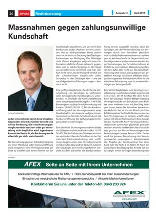 ERFOLG            Vorsorgeberatung                                                                  Ausgabe 3         April 2011             17



Wirtschaft – Demografie – Altersvorsorge
Wie sicher sind unsere Renten nach der Krise?
                                                 6,8% eine Sollrendite von 4,9 Prozent ermittelt.
                                                 Der vielfach als Indikator für Kapitalerträge he-    20. internat. Europa Forum
                                                 rangezogene Pictet BVG-Index 93 (Aktienanteil:
                                                 25 Prozent) hat jedoch zwischen 2000 und 2009        Luzern vom 9. Mai 2011
                                                 durchschnittlich nur 2,7 Prozent pro Jahr zuge-
                                                 legt. Die Gründe liegen in den seit 2000 stark       Wie sicher sind unsere Renten?
                                                 gefallenen Zinsen und den seitwärts tendieren-
                                                 den Aktienmärkten. Es dürfte für die Vorsorge-       Die wirtschaftlichen Perspektiven der Alters-
                                                 einrichtungen auch in den kommenden Jahren           vorsorge werden durch Überalterung und
                                                 schwierig sein, die erforderliche Sollrendite zu     ungewissen Wirtschaftsprognosen unsiche-
                                                 erreichen.                                           rer. Zahlreiche Länder haben bereits ein-
                                                                                                      schneidende Rentenreformen beschlossen
Adrian Gröbli                                    Dritte Säule: Handicap Stempelsteuer                 oder in Aussicht genommen. Hintergründe
                                                 Die Prämien in der Einzel-Lebensversicherung         national und international beleuchten unter
Basierend auf dem Drei-Säulen-Konzept            stagnieren insgesamt. Dies hängt zweifellos          anderen Bundesrat Johann N. Schneider-
verfügt die Schweiz über ein sehr leis-          mit dem historisch tiefen Zinsniveau zusam-          Ammann, Thomas Daum, Schweizerischer
tungsfähiges und stabiles Vorsorgesys-           men. Dass sie aber bei den mit Einmalprämien         Arbeitgeberverband, Georg Fischer, Euro-
tem. Die markant alternde Gesellschaft           finanzierten Lebensversicherungen geradezu           päische Kommission und viele weitere.
und tiefere Kapitalmarktrenditen erzeu-          eingebrochen sind, ist auf die Stempelsteuer         Neben Input-Referaten und attraktiven
gen jedoch Handlungsbedarf.                      zurückzuführen.                                      Vernetzungsplattformen beinhalten das
                                                                                                      Symposium und die öffentliche Abendver-
Kommen derzeit auf einen Altersrentner 3.57      Massnahmen zur Rentensicherung                       anstaltung hochkarätig besetzte Diskus-
Erwerbstätige, werden es im Jahr 2020 noch       • In der ersten Säule ist die Frage des Renten-      sions-Runden, in denen mögliche künftige
drei und 2040 noch zwei Erwerbstätige sein.        alters bzw. dessen Flexibilisierung anzuge-        Handlungsspielräume für Wirtschaft, Poli-
Das Verhältnis zwischen den Ausgaben (d.h.         hen.                                               tik und Gesellschaft kontrovers diskutiert
den laufenden Renten) und den Einnahmen          • In der zweiten Säule sind die Parameter            werden.
(d.h. den Beiträgen der Erwerbstätigen) ver-       (BVG-Mindestzinssatz, BVG-Mindestumwand-           20. Internationales Europa Forum Luzern
schlechtert sich damit stetig und gefährdet        lungssatz) den tatsächlichen Gegebenheiten         Montag, 9. Mai 2011 im KKL Luzern
den Generationenvertrag.                           anzupassen. Die Unterwanderung des Kapi-           Symposium von 13 Uhr bis 18 Uhr
                                                   taldeckungsverfahrens durch demographie-           Eintritt CHF 190.00/€ 155.00
Zweite Säule: Herausforderung Sollrendite          abhängige Umverteilungskomponenten ist             Öffentliche Abendveranstaltung von
Die Pensionskassen-Renten finanzieren sich aus     zu vermeiden.                                      18.50 Uhr bis 21 Uhr (Eintritt frei)
dem angesparten Altersguthaben und den da-       • In der dritten Säule ist die Behinderung der
rauf erzielten Kapitalerträgen. Diese sind je-     individuellen Vorsorge durch die Stempel-          Weitere Infos und Anmeldung
doch immer schwieriger zu erwirtschaften. Das      steuer auf Lebensversicherungen mit Ein-           www.europa-forum-luzern.ch
Bundesamt für Sozialversicherungen (BSV) hat       malprämien zu beseitigen.                          t +41 41 318 37 87
für den BVG-Mindestumwandlungssatz von                                             Adrian Gröbli

Anzeigen




                                                                  St. Charles Hall –
                                                                  die exklusive Eventlocation
                                                                  Events in der neobarocken Villa St. Charles Hall als ideale Ergänzung
                                                                  zum modernen KKL Luzern.
                                                                  Management Meetings, Jubiläumsfeiern oder Cocktail Empfänge
                                                                  werden durch das erfahrene KKL Veranstaltungsmanagement beglei-
                                                                  tet. Die KKL cuisine sorgt für exzellente kulinarische Höhepunkte.

                                                                  Reservation fon +41 41 226 70 70, sales@kkl-luzern.ch
                                                                  Information www.kkl-luzern.ch
 
