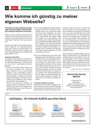 ERFOLG              Rechtsberatung                                                                          Ausgabe 3               April 2011                   21




Klage gegen den Schuldner einzuleiten, an-          dung oder Konkurseröffnung Schenkungen,                   sches Handeln, sobald belegbare Verdachts-
sonsten die Massnahme wieder dahinfällt.            unentgeltliche Verfügungen oder bestimm-                  momente existieren. Besser als alle Siche-
Gelingt die Verarrestierung der Vermögens-          te Handlungen (Art. 287 SchKG) vorgenom-                  rungsmittel ist und bleibt jedoch, es gar
werte, bleiben diese bis zur Entscheidung           men hat oder wenn er innerhalb der letzten                nicht erst soweit kommen zu lassen und ins-
über den Anspruch des Gläubigers der Verfü-         5 Jahre Rechtsgeschäfte in der Absicht vor-               besondere vor grösseren Geschäftsabschlüs-
gung des Schuldners entzogen. Ist die Ver-          genommen hat, seine Gläubiger zu benach-                  sen die Bonität des Schuldners hinreichend
mögensverschiebung durch den Schuldner              teiligen oder einzelne Gläubiger zum Nach-                zu prüfen oder den Zahlungsfluss mittels
bereits erfolgt, bieten die bisher genannten        teil anderer zu begünstigen. Ist die Klage, die           Vorschüssen und Akontorechnungen sicher-
Möglichkeiten keine Handhabe. In diesen             sich gegen den Zuwendungsempfänger                        zustellen.
Fällen bleibt nichts anderes übrig, als allfälli-   richtet, erfolgreich, wird der entzogene Ver-                             Marcel Aebischer, Rechtsanwalt
ge rechtswidrige Dispositionen des Schuld-          mögenswert der Zwangsvollstreckung des
ners klageweise rückgängig zu machen. Die           Schuldners wieder zugeführt.                              Küng Rechtsanwälte
sogenannte Anfechtungsklage (Art. 285 ff.                                                                     Haldenstrasse 6 / 10
SchKG) ist dann möglich, wenn der Schuld-           Sämtlichen Sicherungsmassnahmen ist ei-                   9200 Gossau
ner innerhalb des letzten Jahres vor der Pfän-      nes gemein: Sie bedingen in der Regel ra-                 www.kueng-law.ch




                                                                                                                                                                      Eisenhans




Anzeigen




                                                               Zehntausende Schweizer KMU vertrauen uns

                                                               Michael Kunz ist einer von mehr als zweihundert Mitarbeiterinnen und Mitarbeitern, die hinter Sage
                                                               stehen. Dem Schweizer Softwareunternehmen, das sich auf die Entwicklung von betriebswirtschaftlichen
                                                               Gesamtlösungen spezialisiert hat. Wir bieten jedem Schweizer KMU die passende Business-Software –
                                                               unabhängig der Branche und Unternehmensgrösse. Mehr als 60’000 Kunden in der ganzen Schweiz
                                                               vertrauen uns.



                                                               KMU Business-Software.
                                                               Damit Ideen Erfolg haben.
                                                               www.sageschweiz.ch
 