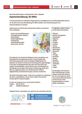 ERFOLG   schweizerischer kmu verband   Ausgabe 5   Juni 2010   5
 