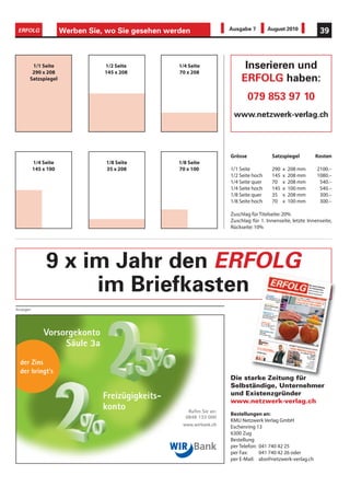 32            ERFOLG                Reportage                                                                                  Ausgabe 7          August 2010




Ihr Profi für den guten Ton

                                                                   nuel Suter (Praktikant), freut sich immer wie-   technisch betreut. Als eine der grössten
                                                                   der auf neue Herausforderungen und den           Event-Hallen der Schweiz bietet sie auf rund
                                                                   persönlichen Kontakt mit Kunden. Während         3500 Quadratmetern Platz für bis zu 1200
                                                                   sich Daniel Meyer hauptsächlich um den Ver-      Personen.
                                                                   kauf und Festinstallationen kümmert, ist Rolf
                                                                   Scheidegger für die Bereiche Disposition,        «Il Diluvio Universale» (Die Sintflut) – so titelt
                                                                   Vermietung, Offerten und Technik verant-         die Oper, die an den fünften St.Galler-Fest-
                                                                   wortlich. Selbstverständlich sind für die Ad-    spielen diesen Sommer im Klosterhof
                                                                   ministration noch weitere Personen tätig.        St.Gallen (OpenAir) aufgeführt wurde. Dabei
                                                                   Für grosse Projekte steht dem MM-Team           handelt es sich um eine weniger bekannte
                                                                   ein weiter Pool an fachkundigen, top moti-       Oper von Gaetano Donizetti. Mit Hilfe mo-
                                                                   vierten Freelancern zur Verfügung. Somit ist     dernster Technik und bestem Equipment so-
MM HIRE AG-Team                                                   die MM Hire AG der ideale Partner für Klein-    wie langjähriger Erfahrung wurde eine At-
                                                                   bis Grossanlässe.                                mosphäre geschaffen, die derjenigen eines
Eine Show der Extraklasse begeistert das                           Durch persönliche Gespräche, Besichtigun-        Konzertsaals fast ebenbürtig ist. MM Hire
Publikum. Groovig die Rhythmen, top die                            gen der Event-Location und den direkten          betreute die St.Galler Festspiele bereits zum
Soundkulisse, mitreisend die Beats. Die                            Kontakten zu den Verantwortlichen vor Ort        fünften Mal.
Soli brillant, die Stimmen präsent – ein                           werden Lösungen massgeschneidert – auf           Material, Konzept und technische Umset-
wahres Erlebnis für alle Sinne.                                    die individuellen Bedürfnisse des Kunden         zung – alles aus einer Hand.
                                                                   angepasst.
Sprachverständlichkeit, Transparenz, Rein-                                                                           TTS Tontechnikschule Schönenwerd
heit, Tiefe – nur einige der Begriffe, die einen                   «Im Laufe unseres über 20-jährigen Beste-         Als eine der renommiertesten Schulen für
guten Sound, hochwertige Audiotechnik                              hens haben wir unterschiedlichste Anlässe         Tontechnik bietet die TTS eine umfassende
und klangliche Highlights beschreiben, für                         in der ganzen Schweiz betreut», erzählt Rolf      Ausbildung für Tontechniker an. Mit Schu-
welche die in Schönenwerd ansässige Firma                          Scheidegger und ergänzt: «So zum Beispiel         lungsräumen in Schönenwerd liegt diese
MM Hire AG seit über 20 Jahren steht.                             den Klangturm an der Expo 02 oder die Open        nicht weit von der MM Hire entfernt. Mit-
                                                                   Air-Kinos in Neuenburg, Solothurn und Ni-         begründer dieser Schule ist übrigens der
Spezialisiert auf den «guten Ton» bietet das                       dau».                                             Geschäftsführer der MM Hire, Daniel
Unternehmen ein umfassendes Angebot in                                                                               Meyer, welcher bis heute als Dozent für Be-
allen Bereichen der Tontechnik an. Von der                         Von Wissen und Erfahrung profitieren              schallungstechnik aktiv an der Schule mit-
reinen Materialvermietung über Festinstalla-                       Ob Generalversammlung, Rock-Konzert, Gala-        wirkt.
tionen bis hin zur Konzeption und Durchfüh-                        Veranstaltung oder klassische Aufführung –
rung komplexer Audioproduktionen erhält                            MM Hire ist der richtige Ansprechpartner.
der Kunde alles aus einer Hand.                                    Zwei Beispiele:

Das kleine, innovative Fachteam, bestehend                         Seit 2006 wird die Bally Lab Eventhalle in         Rolf Scheidegger, Daniel Meyer, Manuel Suter
aus Rolf Scheidegger, Daniel Meyer und Ma-                         Schönenwerd durch das MM-Team ton-               Weitere Informationen und Adresse auf Seite 38

Anzeigen




           Veranstaltungstechnik – Vermietung, Installation und Verkauf von Audiohardware




           Wir empfehlen uns für
            höchste Sprachverständlichkeit                                      OpenAir
            schwierige Räume                                                    Musicals
            Schulaufführungen                                                   kleinere oder grössere Abholanlagen
            Sportveranstaltungen                                                ausserordentliche Gemeindeversammlungen


           Ihr Proﬁ –                                                             Postweg 2A                T   +41 (0)62 849 16 09
                                                                                  CH-5012 Schönenwerd       F   +41 (0)62 849 07 35
           für den guten Ton.                                                     www.mmhire.ch                 info@mmhire.ch
 