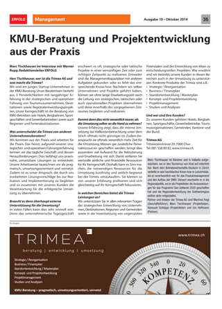 Aus- 34 ERFOLG und Weiterbildung Ausgabe 10 • Oktober 2014 
Sichern Sie sich Wissen zur 
Masseneinwanderungsinitiative! 
Die Annahme der Schweizerbevölkerung der 
Masseneinwanderungsinitiative im Februar 
2014 löst viele Fragen bei den Personalver-antwortlichen 
Anzeigen 
aus. Die Initiative zur Beschrän-kung 
der Masseneinwanderung verlangt neu 
auch eine Kontingentierung der Arbeitsmi-gration 
aus den EU/EFTA Staaten. Sie betrifft 
alle Arbeits- und Aufenthaltsbewilligungen, 
seien das die Kurzaufenthalts- (L), Jahresauf-enthalts- 
(B) oder Grenzgänger-Bewilligun-gen 
(G). 
Konkret heisst das, dass zum Beispiel bei einer 
Anstellung einer Person aus dem benachbar-ten 
Deutschland grössere administrative Auf-wände 
aufkommen und im schlimmsten Fall 
eine Absage erteilt werden kann. Ersteres tritt 
ein, wenn die Arbeitgeberin oder der Arbeit-geber 
einen begründeten Antrag stellen muss, 
warum die Stelle nicht mit einer SchweizerIn 
oder mit einer Person mit einer C-Bewilligung 
(Niederlassungsbewilligung) besetzt werden 
kann. Im Falle einer Absage bedeutet das, dass 
bei diesem Beispiel die Kontingente für Deut-sche 
(L- und B-Bewilligungen) für das laufende 
Jahr aufgebraucht sind. 
Momentan erarbeitet der Bundesrat bis Ende 
Jahr einen Gesetzesentwurf zur Umsetzung 
der Masseneinwanderungsintiative. Parallel 
bereitet er sich auf die Verhandlungen mit der 
EU über das Personenfreizügigkeitsabkom-men 
vor. So können aktuell folgende Punkte 
zum zukünftigen Bewilligungswesen sicher 
festgehalten werden: 
1. Für das bestehende ausländische Personal 
ändert sich auch mit der Inkrafttreten des 
neuen Gesetzesartikels nichts. 
2. Der Familiennachzug und Niederlassungs-bewilligungen 
(C) sind von der Kontingen-tierung 
ausgeschlossen. 
3. Der neue Gesetzesartikel tritt frühestens im 
Januar 2017 in Kraft. 
Trotz vieler ungeregelter Punkte und mit Blick 
auf die in Zukunft immer strenger geregelten 
Zuwanderungskriterien, sollten Arbeitgebende 
bereits heute Massnahmen zur Sicherstellung 
ihres zukünftigen Personals einleiten. Grenz-gängerinnen 
und Grenzgänger könnten zum 
Beispiel motiviert werden sich in der Schweiz 
niederzulassen. Die Niederlassungsbewilligung 
und die Einbürgerung sichern den Aufenthalt 
ausländischer Arbeitnehmenden. Hier kann 
die Arbeitgeberschaft ihre ausländischen Mit-arbeitenden 
unterstützen, indem sie zum Bei-spiel 
ihre Deutsch- und Allgemeinkenntnisse 
zur Schweiz fördert. 
Warten Sie nicht ab! Sichern Sie sich recht-zeitiges 
Wissen, damit Sie laufend Schritte 
anpassen können. Wir laden Sie herzlich ein 
zu unserer Infoveranstaltung zum aktuellen 
Stand des Bewilligungswesens mit Blick auf die 
Masseneinwanderungsinitiative am 19. Novem-ber 
2014, 16.30–18.00 Uhr, und anschliessen-dem 
Apéro im Zunftsaal Schmiedenhof am 
Rümelinsplatz 4 in Basel ein. Bei Interesse mel-den 
Sie sich bitte unter integration@ggg-ab.ch 
oder rufen Sie uns an: 061 206 92 27. 
Patrycja Sacharuk 
p.sacharuk@ggg-ab.ch 
Erfolgreiche Integration seit 50 Jahren 
Die GGG Ausländerberatung ist die älteste 
und grösste Anlaufstelle für Migrantinnen 
und Migranten im Kanton Basel-Stadt. Seit 
1962 baut sie Brücken zwischen Menschen 
unterschiedlicher Kulturen und Sprachen. 
Die GGG Ausländerberatung ist neutral so-wie 
religiös und politisch unabhängig. 
Beratungsstelle 
klärt in 15 Sprachen die finanziellen, rechtli-chen 
und sozialen Fragen der Zugezogenen 
nach dem Ansatz der «Hilfe zur Selbsthilfe». 
Informationsstelle Integration 
ist als Kompetenzzentrum Integration die 
zentrale Anlauf- und Koordinationsstelle zu 
den Themen Migration und Integration für 
Zugezogene, Einheimische, Fachpersonen, 
Behörden und Organisationen. 
Übersetzungsdienst 
übersetzt schriftliche Dokumente für Pri-vatpersonen, 
Firmen, Behörden und Orga-nisationen. 
GGG Ausländerberatung 
Eulerstrasse 26, 4051 Basel 
www.ggg-ab.ch 
Patrycja Sacharuk im Gespräch mit der Arbeit-geberschaft, 
KMU-Netzwerktreffen in Pratteln 
Carbon Marketing GmbH • Tel. 041 44 432 02 02 • www.carbon-marketing.ch 
 