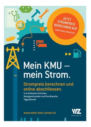 Veranstaltungskalender/46 ERFOLG Impressum Ausgabe 10 • Oktober 2014 
2014 
Oktober 
09.10. Illnau Unternehmertreffen netzwerk-zuerich.ch 
10.10. Uitikon KMU Unternehmertag kmuverband.ch 
16.10. Solothurn Unternehmertreffen netzwerk-solothurn.ch 
18.10./19.10. Wallisellen Symposium – Neue Wege gehen symposium-neuewege.ch 
23.10. Jona Unternehmertreffen netzwerk-sg.ch 
24.10. Spreitenbach Nachhaltigkeit als Erfolgsfaktor für KMU wwf.ch/bildungszentrum 
30.10. Cham Unternehmertreffen netzwerk-zug.ch 
November 
05.11. Reiden Leiter Facility Management abz-suisse.ch 
11.11. Luzern Energiekongress aeesuisse.ch 
Schweizerischer KMU Verband 
Eschenring 13, 6300 Zug 
Tel. 041 348 03 30, Fax 041 348 03 31 
www.netzwerk-verlag.ch 
verlag@netzwerk-verlag.ch 
Geschäftsstelle: Bösch 43, 6331 Hünenberg 
Verlagsleitung: 
Roland M. Rupp 041 348 03 33 
roland.rupp@kmuverband.ch 
Redaktions-  Verkaufsleiteung: 
Werner Rupp 041 348 03 32 
werner.rupp@kmuverband.ch 
Abonnementsverwaltung: 
Alexandra Rupp 
abo@netzwerk-verlag.ch 
Produktion: 
produktion@netzwerk-verlag.ch 
Auflage: 
Printauflage: 5000 Ex 
Onlineauflage: 30000 Ex 
Die Auflage ist notariell beglaubigt. 
*Zusätzlich wird das Medium Erfolg in den SKV 
Newsletter integriert und an 90000 Empfänger 
versendet. 
Kleininserate textanschliessend an den Veranstaltungskalender, Grafische Gestaltung: 
Kleininserate textanschliessend an den Veranstaltungskalender, Grafische Gestaltung: 
Erscheinung: 
erscheint monatlich 
Kleininserate textanschliessend an den Veranstaltungskalender, Varianten 1/8 Seite. 
Grafische Gestaltung: 
Kleininserate textanschliessend an den Veranstaltungskalender, Varianten 1/8 Seite. 
Grafische Gestaltung: 
Kleininserate textanschliessend an den Veranstaltungskalender, Varianten 1/8 Seite. 
Grafische Gestaltung: 
Preise: 
Jahresabo CHF 36, Einzelpreis CHF 3.90 
Redaktions-/Anzeigenschluss: 
Jeweils 14 Tage vor Erscheinungstermin 
Copyright: 
Das Abdrucken von Texten und Inseraten nur mit 
schriftlicher Genehmigung des Verlags. 
Bilder: 
Titelbild: Werner Rupp, S6 Frog 974, S10 iStock.com, 
S11 psdesign1, S15 iStock.com/goodluz, S31 johnsroad7, 
S33 picture-factory, S39 iStock.com, S41 Ingo Bartussek, 
S46 Black Spring 
Anzeigen 
Zur Verstärkung unseres Teams suchen wir 
Werbeberater, 
welche KMU beraten und diesen die Werbemöglichkeiten des Schweizerischen KMU Verbandes aufzeigen; 
allen voran die Möglichkeiten der Publireportagen und Inserate im Verbandsorgan «Erfolg». 
Wenn Sie gerne erfolgsorientiert für einen starken Verband arbeiten möchten und abschlussstark sind, 
schicken Sie uns Ihre Unterlagen per Mail an Roland M. Rupp, info@kmuverband.ch 
Vorlagen grafische Elemente: 
Vorlagen grafische Elemente: 
!#$%#'()$*+#$,(-#.$$ 
/#0123'$4)5$6'4)7)8$ 
$ 
!#$%'()*(*(+,#-.( 
Kleininserate textanschliessend an den Veranstaltungskalender, Varianten 1/8 Seite. 
Grafische Gestaltung: 
Vorlagen grafische Elemente: 
Vorlagen grafische Elemente: 
Vorlagen grafische Elemente: 
Kleininserate textanschliessend an den Veranstaltungskalender, Varianten 1/8 Seite. 
Grafische Gestaltung: 
Vorlagen grafische Elemente: 
web: www.kmu-support-schweiz.ch mail: info@kmu-support-schweiz.ch Tel: 044-555-80-40 
 