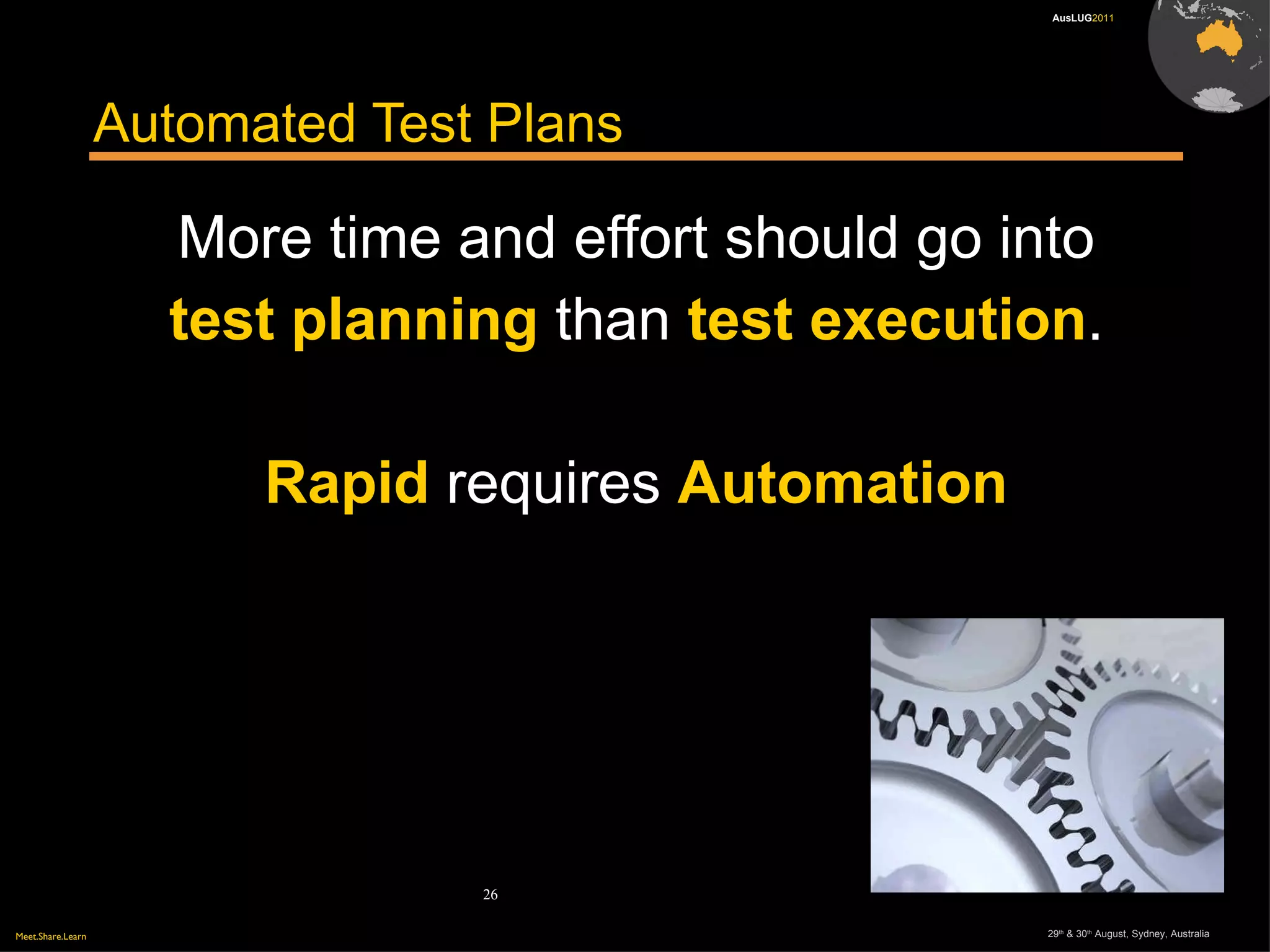 Performance Testing One user  on a local workstation: OK 1,000 users  on a shared prod. server: ??? 