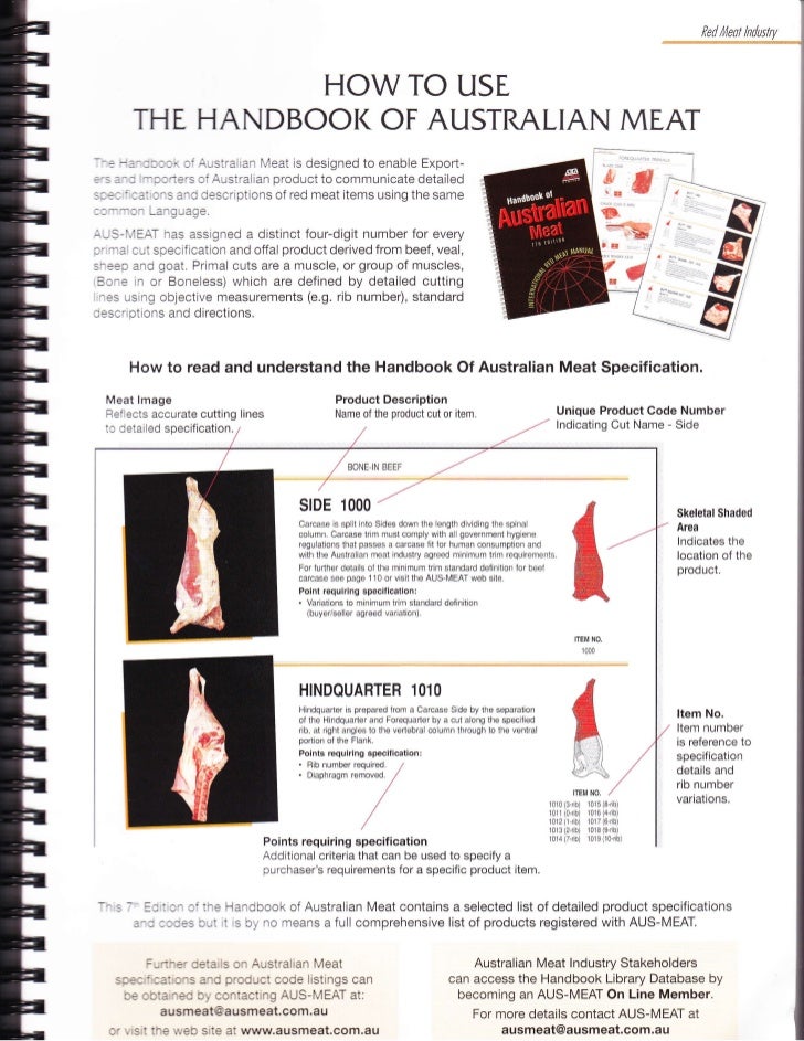 AUSMEAT Handbook Australian Meat