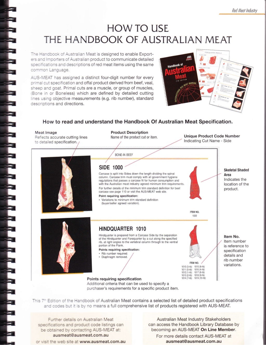 Ausmeat Handbook Australian Meat